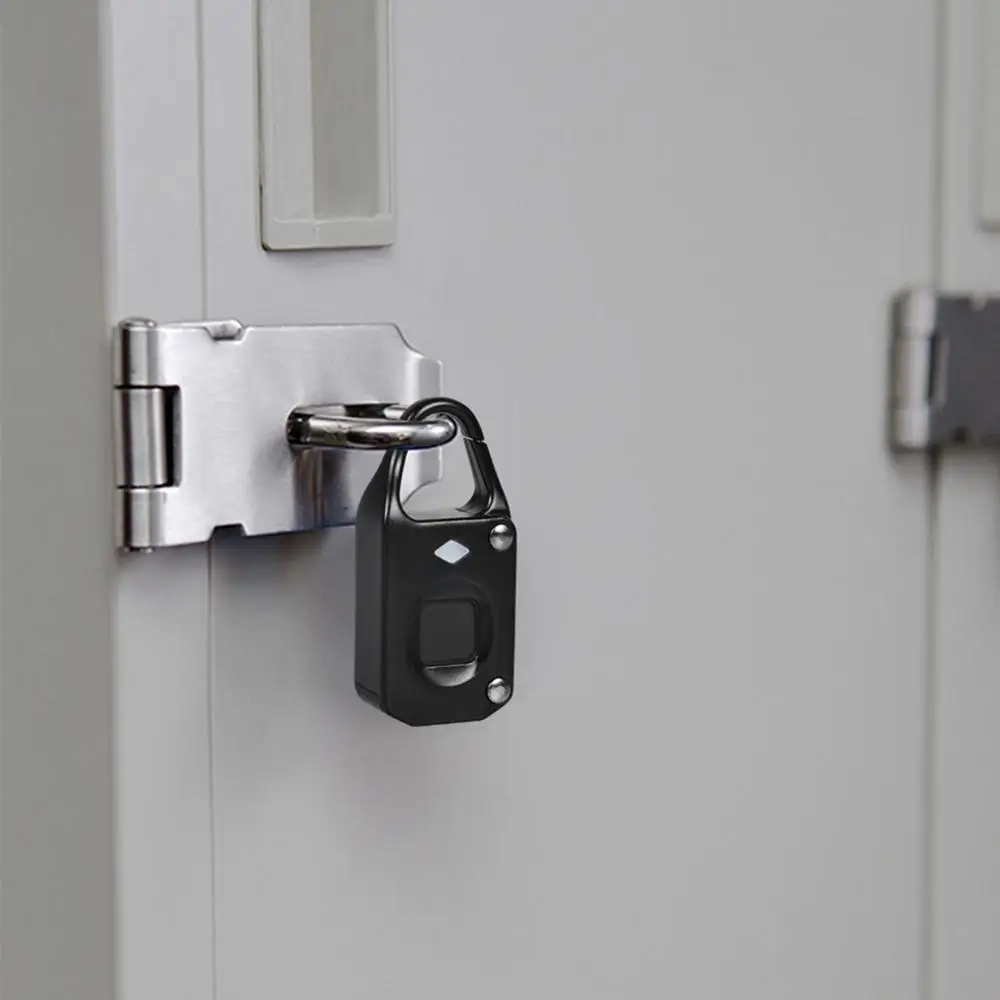

USB Rechargeable Waterproof Travel Suit Case Padlock Fingerprint Lock Home Use Anti-thief Locking