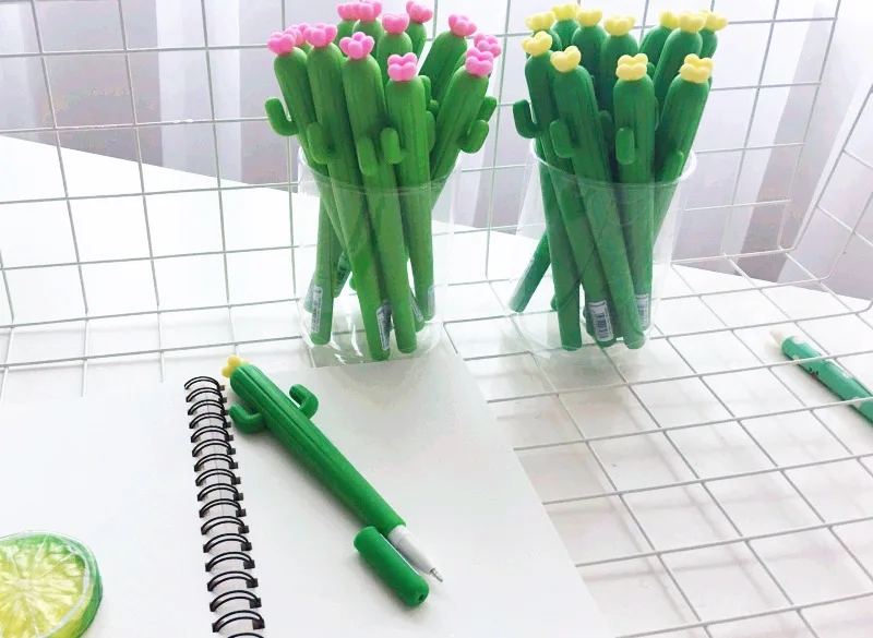 1pc-Silica-gel-Cactus-Gel-Pens-Kawaii-School-Supplies-Office-Stationary-kute-funny-cartoon-stationery-Gel (2)