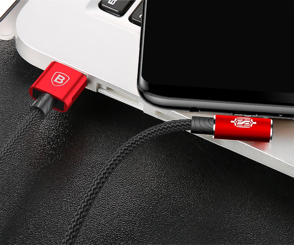 Baseus, Реверсивный кабель Micro USB, быстрая зарядка, зарядное устройство, микро Провод, Кабель Microusb для samsung, Xiaomi, Android, кабели для мобильных телефонов