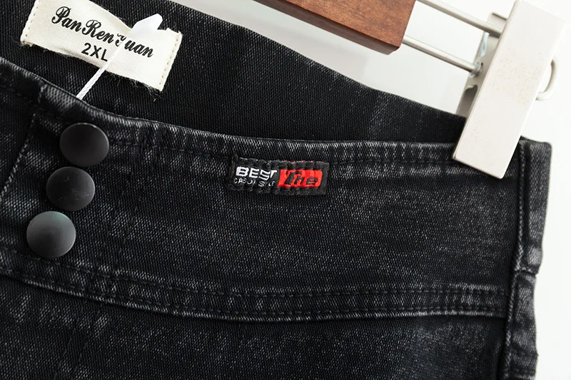 2019 размера плюс повседневные джинсы, Весенняя женская одежда, модные свободные штаны-карандаш стрейч из денима G6-659