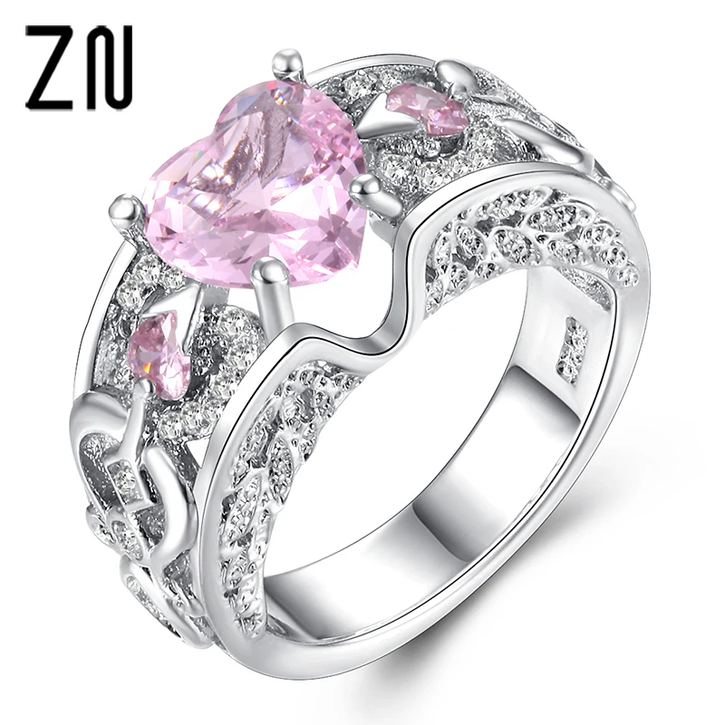 Buy Crystal Flower Wedding Rings For