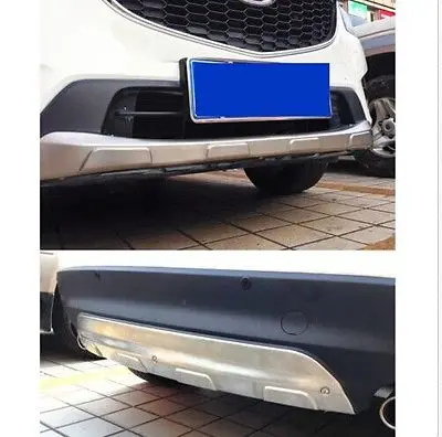 

Front + Rear Bumper Protector Guard Skid Plate 2pcs For Mazda CX-5 CX5 2012-2016