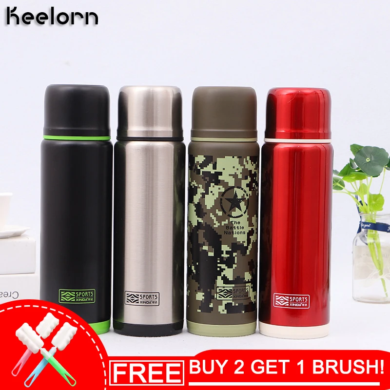 

Keelorn 1000ml 304 Stainless Steel Vacuum Flask For Men and Women Creative Portable Car Outdoor Mug Large Capacity Vacuum Cup