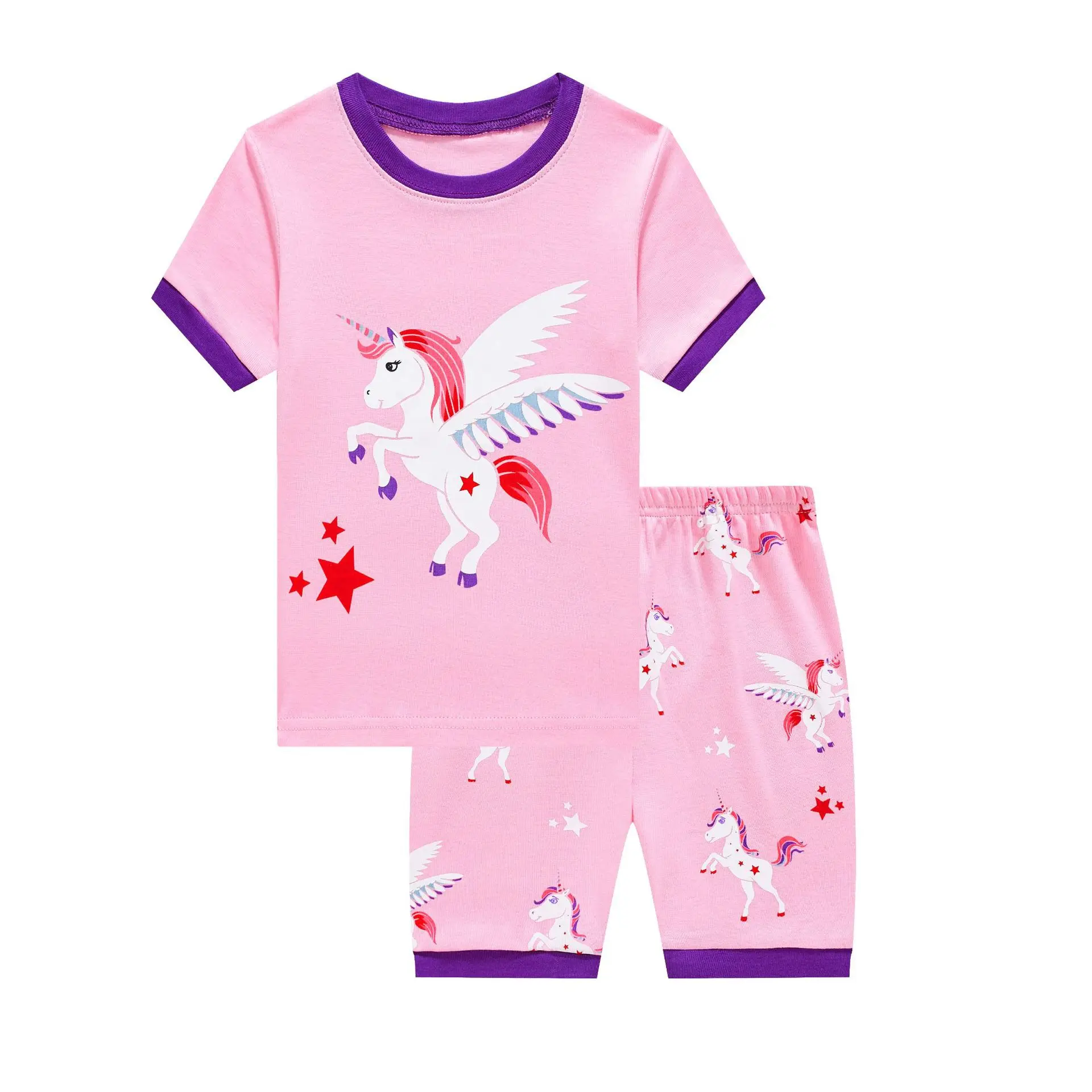 Pijama de niño de verano, de Pijama de Unicornio, ropa de bebé niña, conjunto de Pijama de algodón para niño, ropa de dormir de dibujos animados para niña - AliExpress