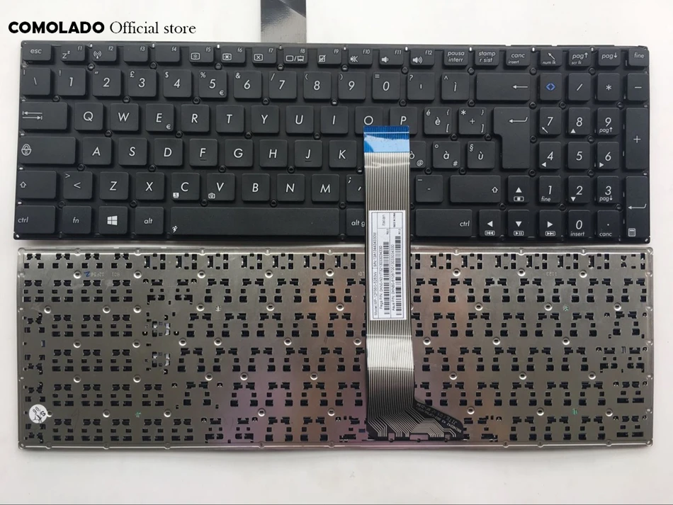 IT Italian Keyboard For ASUS X550 D552 R510 R513 X552 D551 P552 Black Without Frame Keyboard IT Layout
