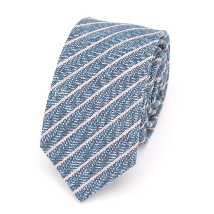 Мужской полосатый галстук Хлопок Узкие галстуки для мужчин Мода для формальных и деловых встреч и торжеств галстук-бабочка платье рубашка аксессуары галстук - Цвет: YJ-24-L11