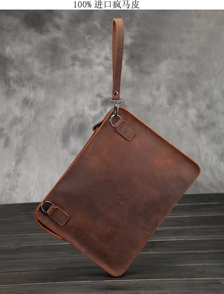 genuine leather men messenger bags  (1)