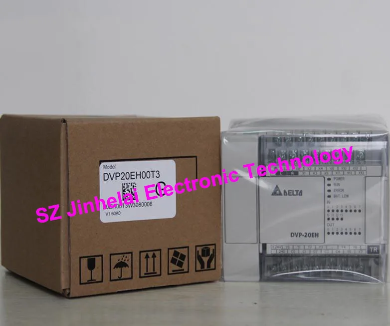 

100% новый и оригинальный DVP20EH00T3, DVP20EH00R3 Delta PLC 20-точечный хост, 12DI/8DO
