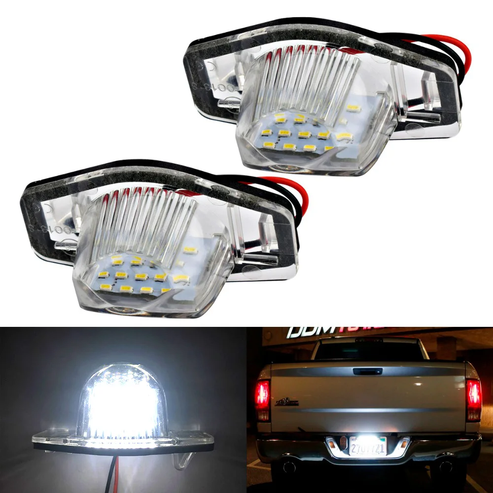 

2pcs Car LED Number License Plate Light 12V For Honda Civic Pilot Accord Odyssey Trunk Warning Lights Car Styling Accessories