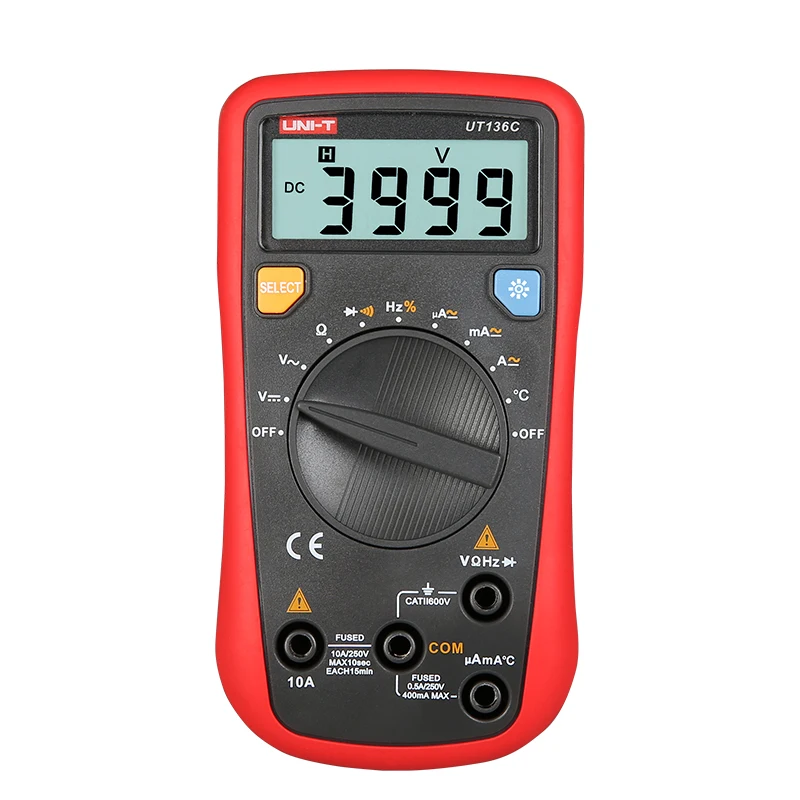 Goede UNI T UT136C Moderne Digitale Multimeters Auto Range Temperatuur Tests Continuïteit Zoemer Soorten Meting Hz