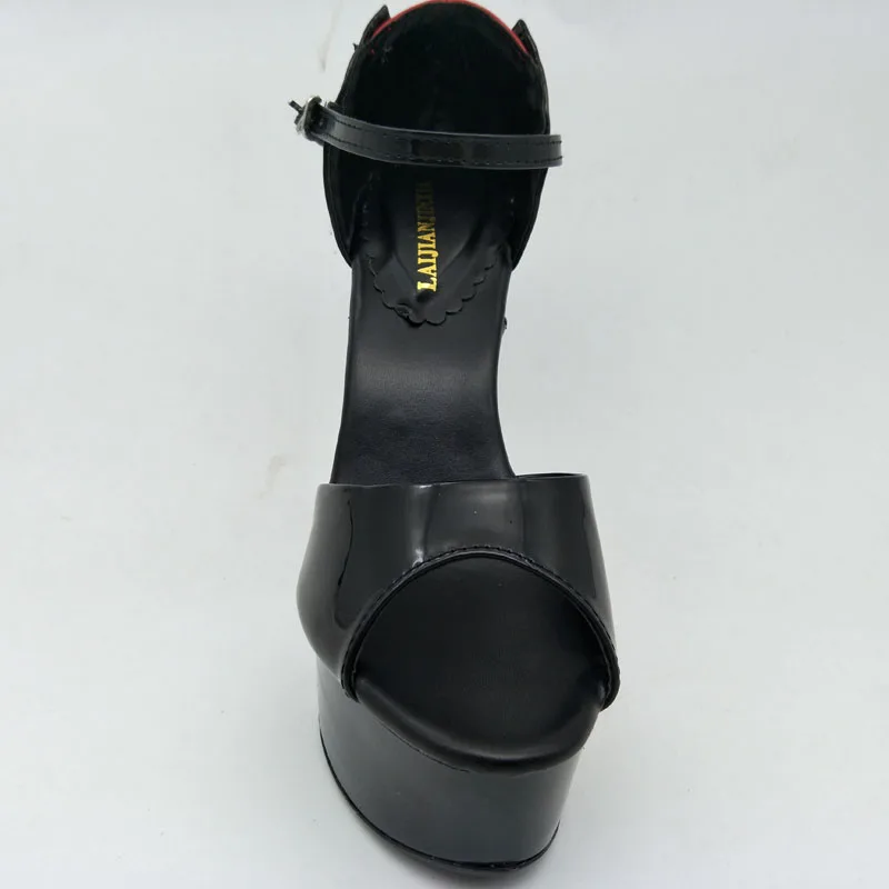 US $31.50 Laijianjinxia New 6 Inch Pointed Stiletto High Heels Open Toe Cross Bandage Womens 15cm High Heel Sandals Platform Women Pumps
