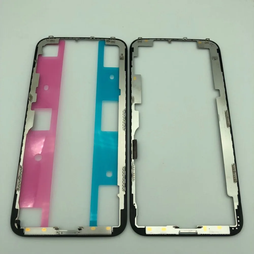 

2pcs/bag for iphone XS/X XS Max Middle Frame with glue LCD Touch Screen Front Bezel Housing replacement repair phone refurbished