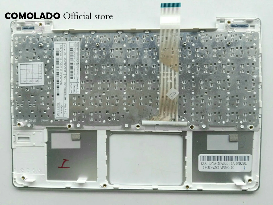 GR Germany Keyboard for ASUS Epc 1018 1018P With silverty TOP Topcase Cover keyboard GR Germany Keyboard for ASUS Epc 1018 1018P With silverty TOP Topcase Cover keyboard