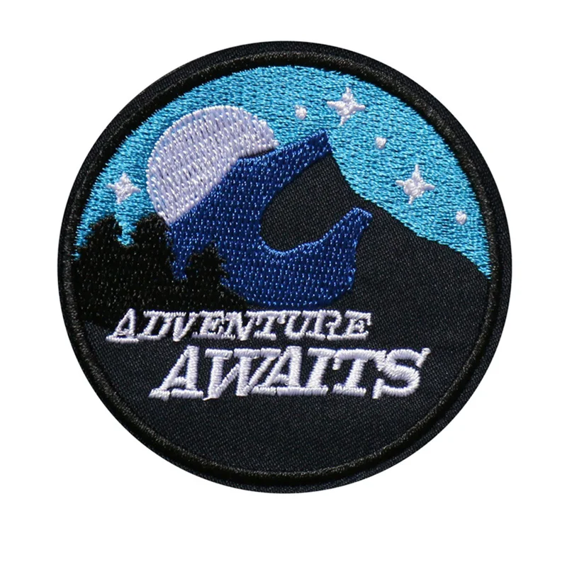

DIY Custom Embroidery patch Event Memory patch Sew On Iron On Sew on hook&loop Badge Applique for Bag Jean Jacket Craft Sticker