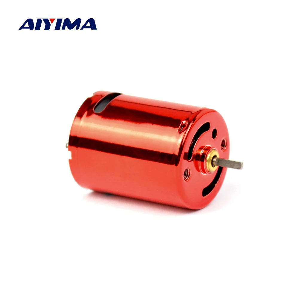 Aiyima 7,4 V 50000 RPM directa de la fábrica de magia roja, 370 DC Motor para bomba de agua 11,1 V 75000 RPM alta velocidad DC Motor de alto par