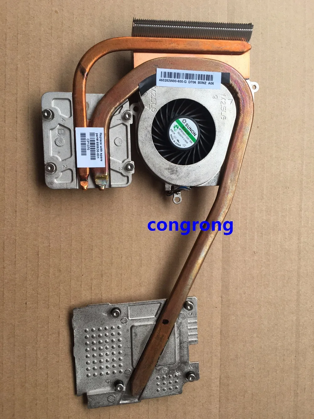 

working good Cooler for HP elitebook 8560W 8570W cooling heatsink with fan radiator 690629-001 for graphics card Q1