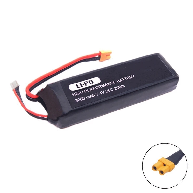 Saleaman 1PC 7 4V 3000mAh upgrade Battery for mjx B3 Bugs 3 Force1 F100 Contixo F17