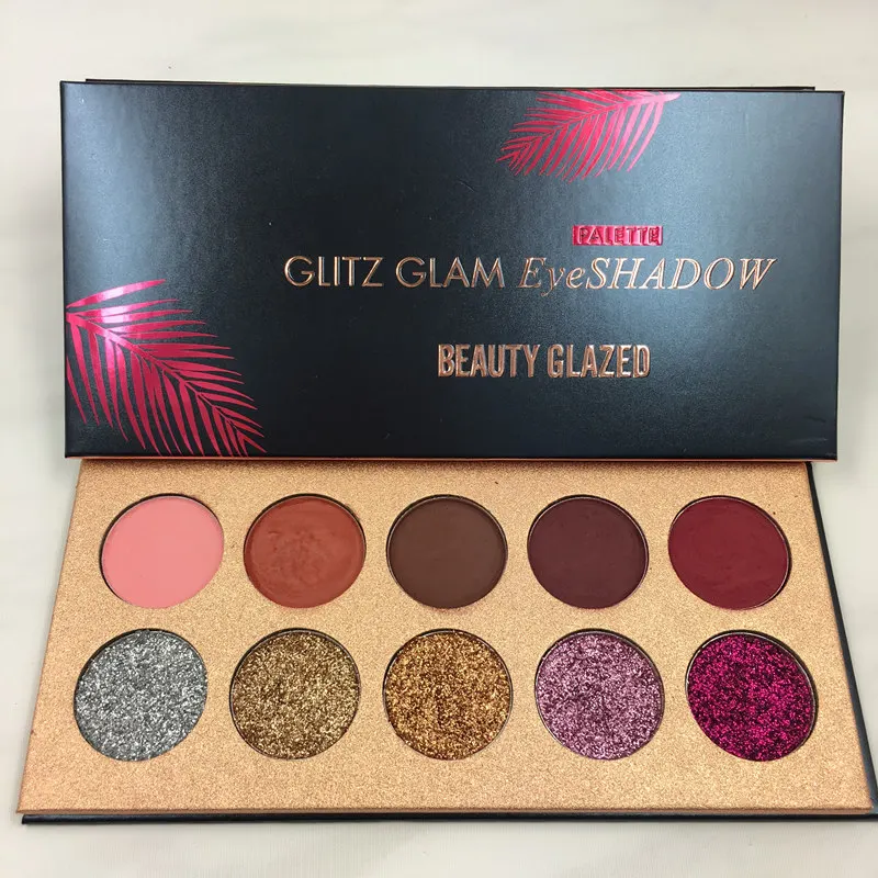 

Eye Shadow Glitter Naked Matte And Shimmer Pigments For Eyes Shadow Color Set Eyeshadow Primer 10 Color/Kit