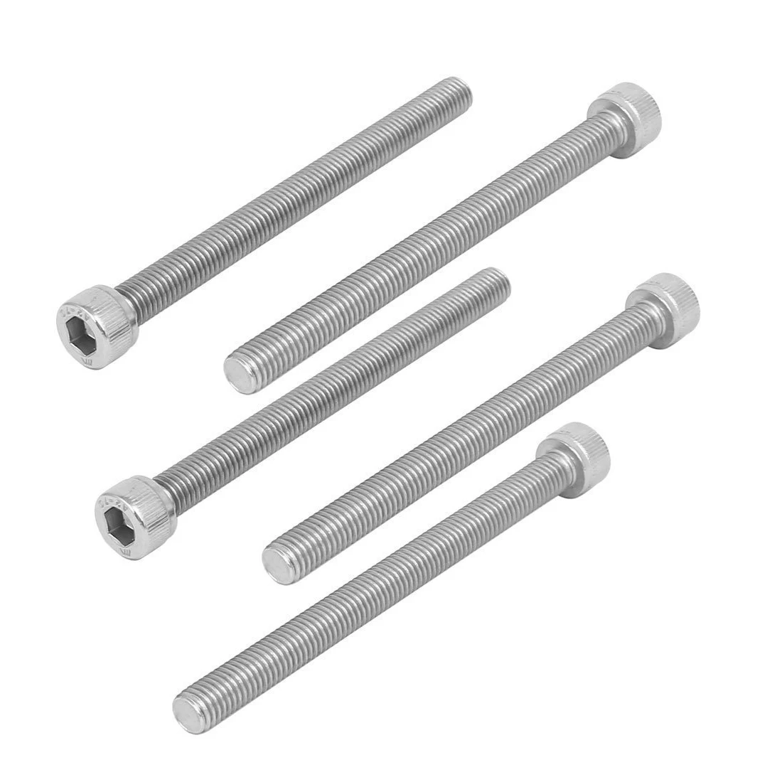 

Newest 5PCS M10 x 120mm 304 Stainless Steel Hex Socket Head Cap Screws DIN912 Hexagon Socket Head Cap Screws Bolt Nut
