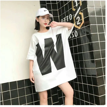 

Fashion Summer T Shirt Women New W Style Print Women T Shirt Long sleeves Europe America Plus Size Casual for Women Tops z40