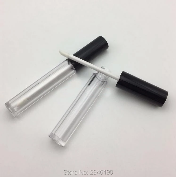 4.5ML 50pcs/lot Round Shape Lip Gloss Tube, Plastic Lip Makeup Tool