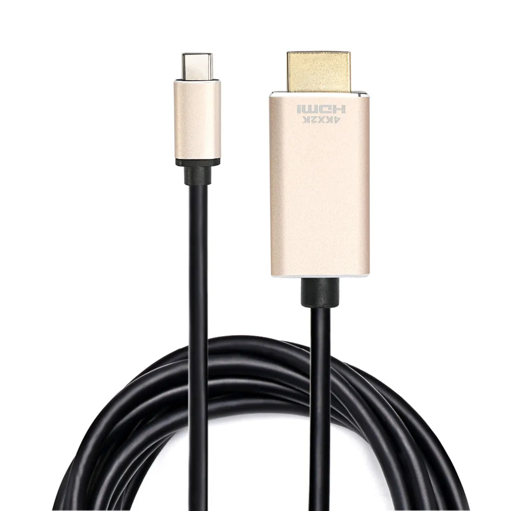 

USB3.1 type-c to HDMI 4K 60Hz computer to HDTV display adapter cable can be customized to do 8m