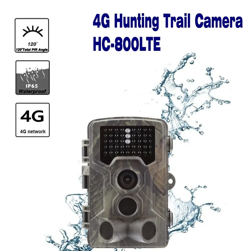 

HC - 800LTE 4G 1080P 16MP Infrared Trail Camera Wildlife Scouting Device Hunting Camera 42 LEDs IP65 Black 940nm