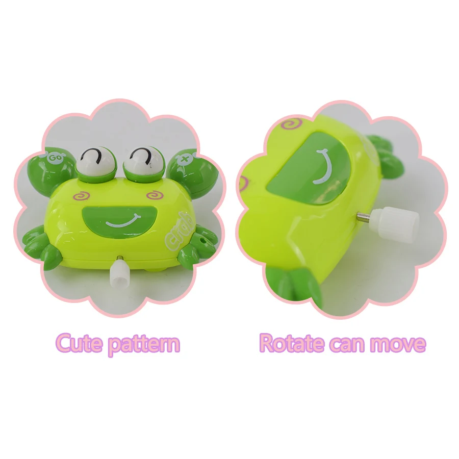 Cute Infant Cartoon Crab Wind Up Toy Clock work Animal Baby Bath Toys Newborn Crawling Educational Kids Classic Toy Cute Infant Cartoon Crab Wind Up Toy Clock work Animal Baby Bath Toys Newborn Crawling Educational Kids Classic Toy