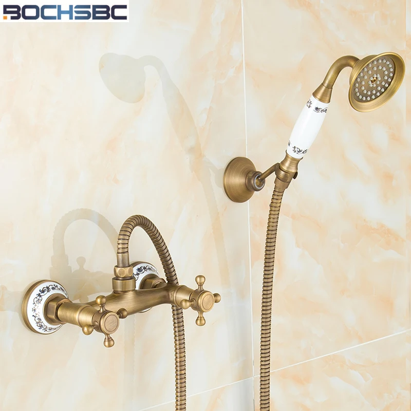 Beste Kopen BOCHSBC Messing Porselein Handdouche Set Met Arm