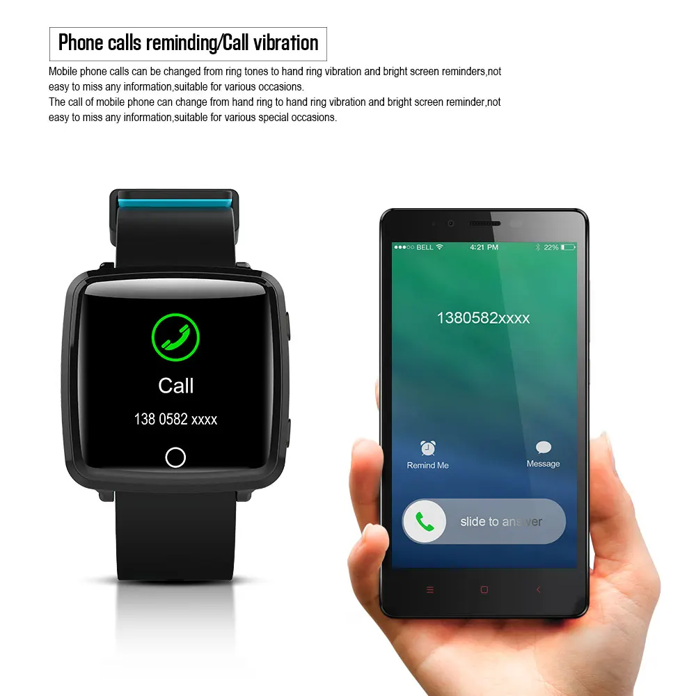 VERYFiTEK Smartwatch Blood Pressure Heart Rate Monitor Men Women Sport Watch Pedometer Stopwatch Smart Watch for IOS Android