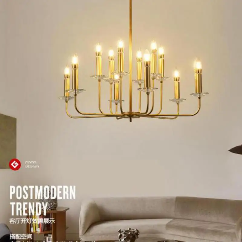 Antico In Metallo Cafe Bar Illuminazione Per Interni 12-Braccio Led Lampadario Per Soggiorno Moderno Placcato Lampadario In Ferro Illuminazione Lampad