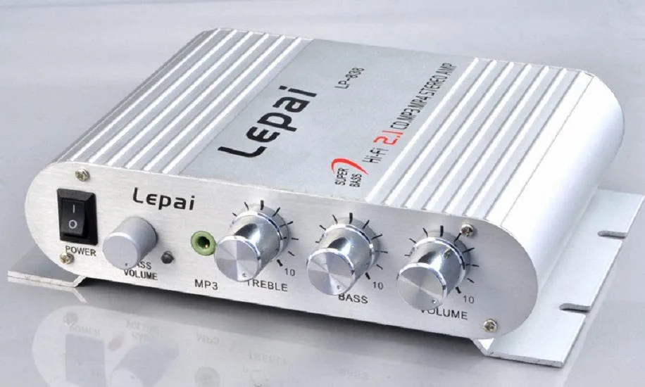 Lepy L838 3 Channel Stereo Mini Car Power Amplifier 12V