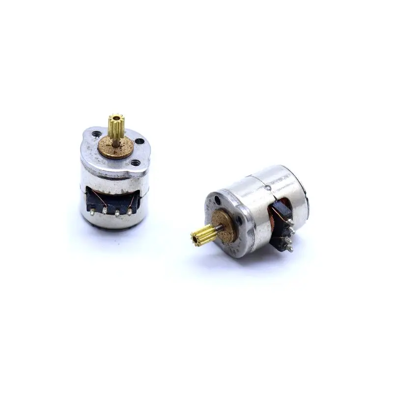 2PCS lot Micro 2 Phase 4 Wire Stepper Motor with Copper Gear 8 9 5mm Mini