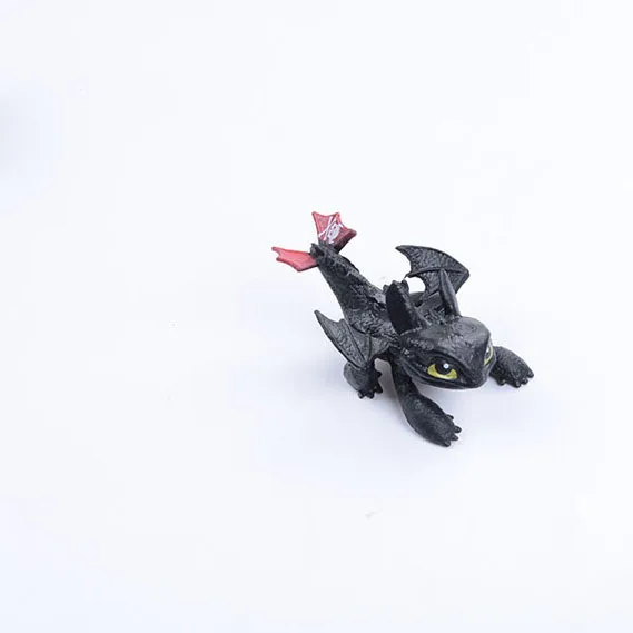 

8cm no teeth NightFury action figure toys light Fury pvc Drag figure collectable toy model gift