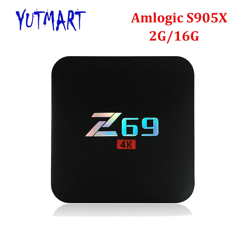 

20PCS [Z69] Full HD Media Player BT 4.0 2.4G H.265 4K 2GB DDR3 16GB EMMC Quad Core Android 6.0 Amlogic S905X Z69 Smart TV Box