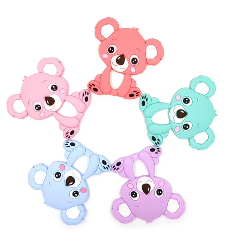 Силиконовый Прорезыватель для зубов Koala 1 шт. детский бусы самостоятельного