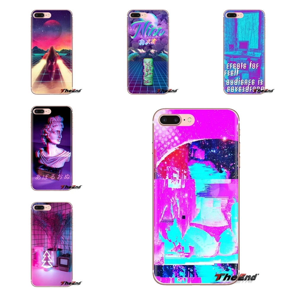 Эстетика vaporwave для HTC One U11 U12 X9 M7 M8 A9 M9 M10 E9 Plus Desire 630 530 626 628 816 820 830 мягкая прозрачная