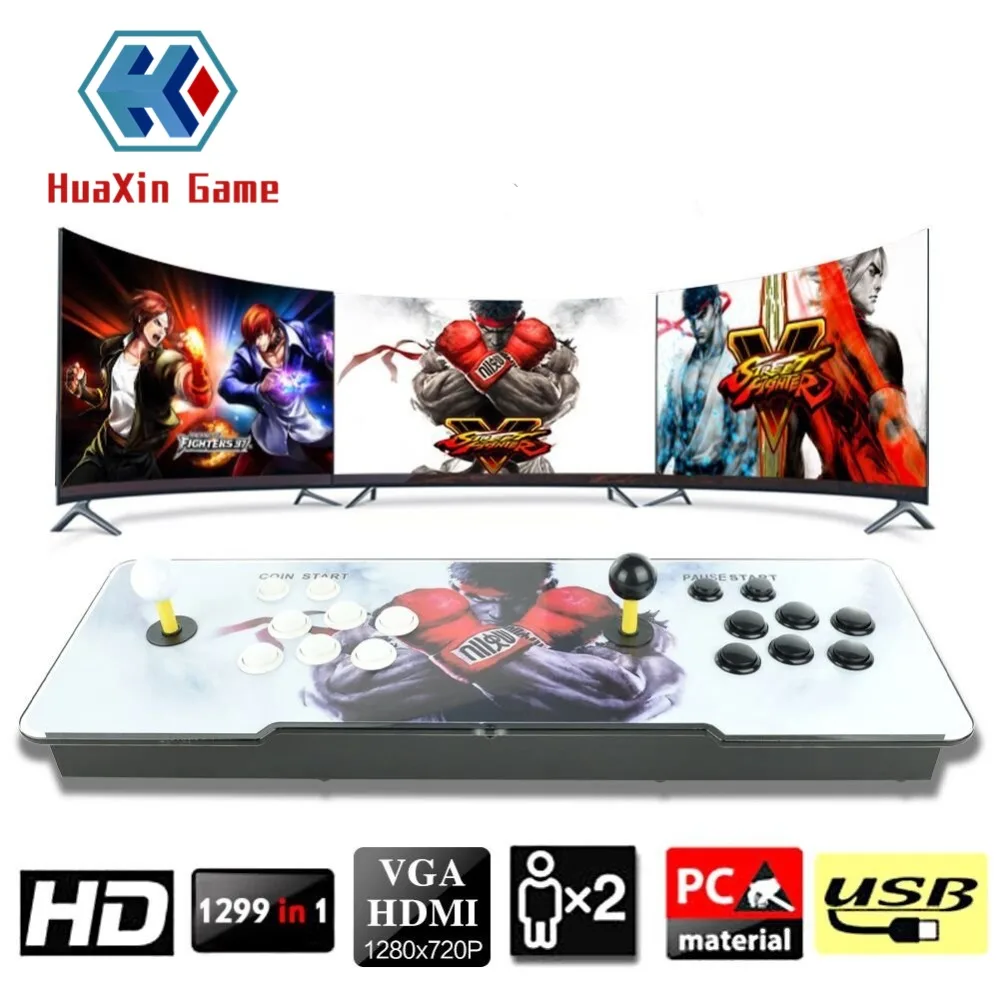 Game Box Arcade Console 1299 Game in 1 Classic Games 2 Players Full HD Video Game Console with LED Double Arcade Machine