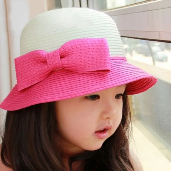 Buy 5 Colors Toddler Bucket Hat Girl Kids Bowknot
