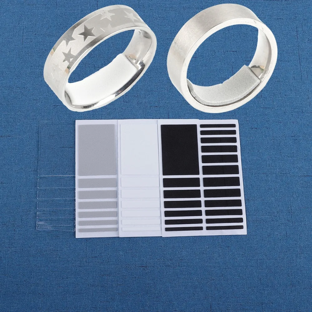 

(18PCS+1PCS)/Set Jewelry Tools & Equipments Transparent Base Ring Invisible Size Adjuster Guard Tightener Reducer Resizing Tool