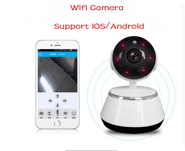 

SmartYIBA 1MP 720P Wireless IP Camera Support IOS/Android Wifi Camera 64G 180 Degree Panoramic View Two Way Audio Baby Monitor
