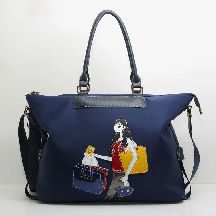 Large Size Women Shoulder Bag Nylon Women Bag 2015 Designer Handbags High Quality Black Women