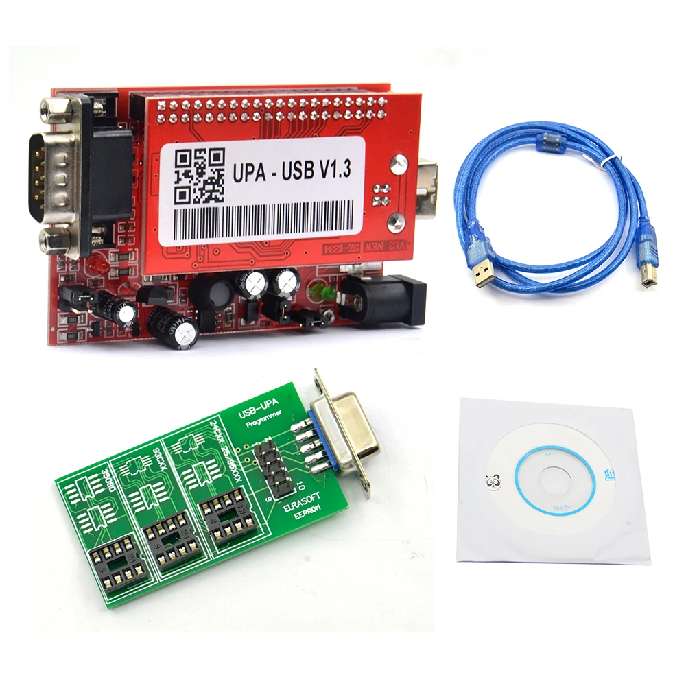 USB программатор UPA v1.3 с полными адаптерами автоматический Ecu usb|Программаторы