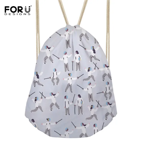 Forudesigns drawstring сумка Для женщин спортивные шаблон рюкзак Обувь для девочек мультфильм пляжная сумка дети милые Колледж Вышивка Крестом Пакет путешествие в подарок BOLSOSПляжные рюкзаки - Цвет: SS0351Z3