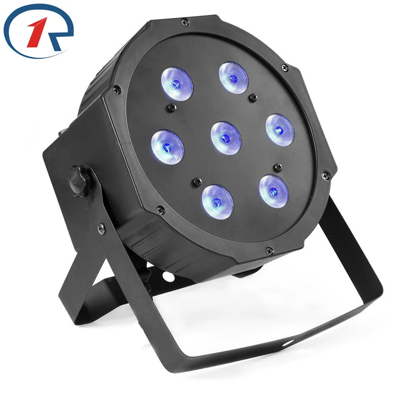 

ZjRight High Power 70W RGBW Led Stage Light DMX512 LED Flat Par Dyeing lights for disco dj bar ktv Large concert effect lighting