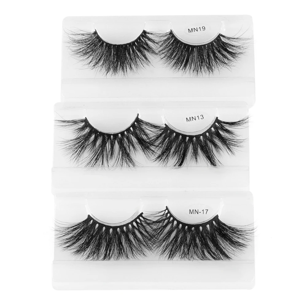 

1 Pair Extra Long 30MM Mink Lashes 3D False Eyelashes Wispy Multilayer Eyelashes Cruelty-free Handmade Natural Eyelash Makeup