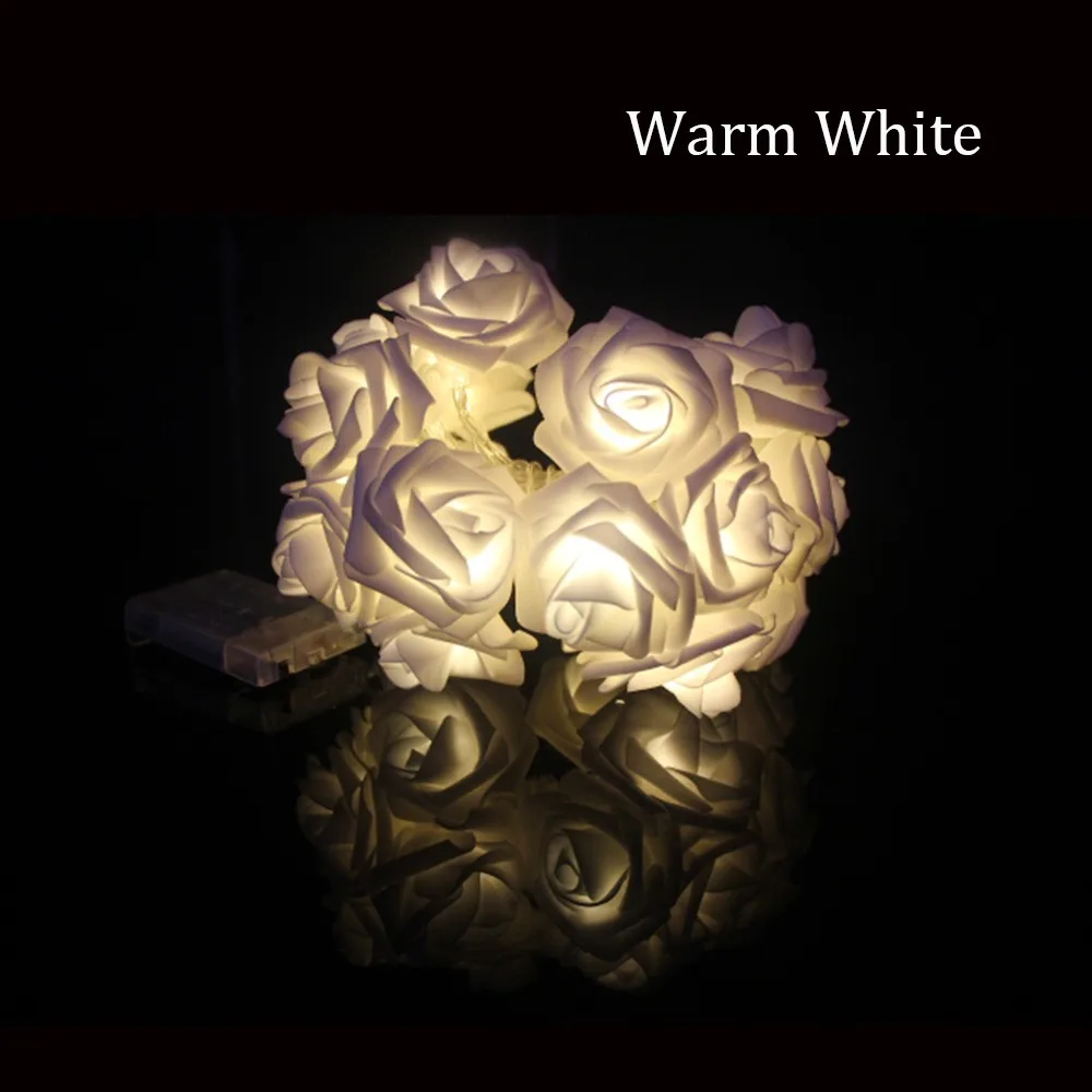 Coloridas do Feriado Festa de Casamento Decoração de Natal Decoração ao ar Livre do Diodo Emissor de Luz Rosa Bateria Led String Luzes 2m 20 Luz 9 Luzes e Iluminação
