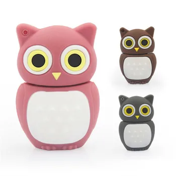 

2ydream cute Cartoon animal owl pendrive 4GB 8GB 16GB 32GB Stick USB Flash Drive colorful design usb flash drive