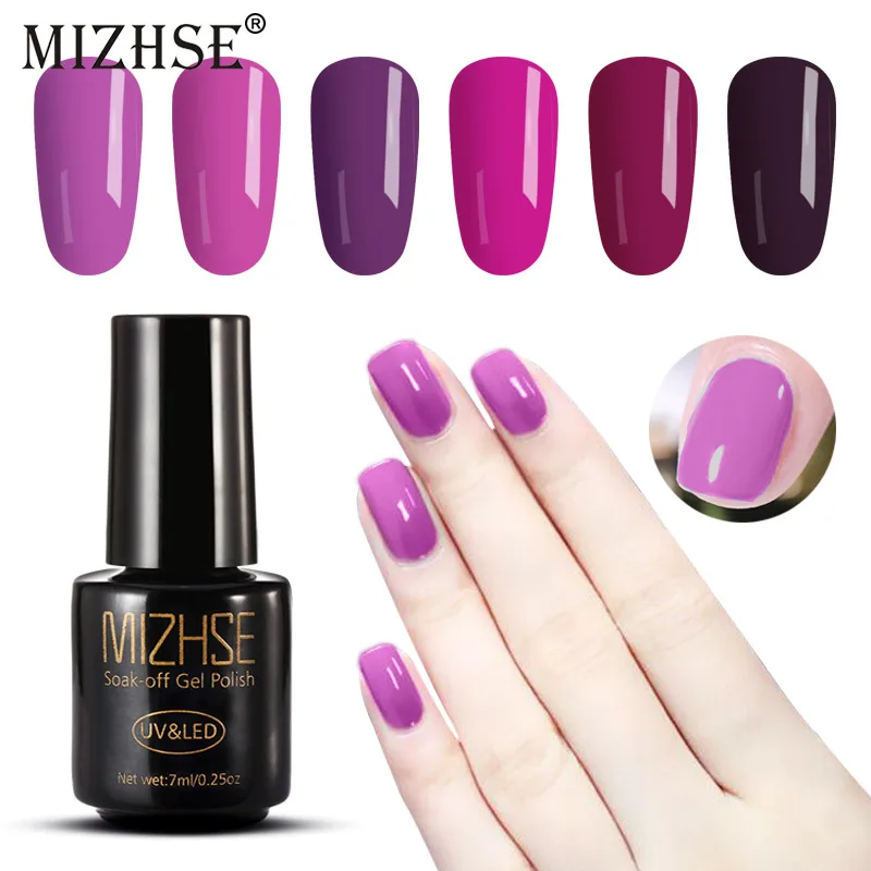 

MIZHSE Gel Nail Polish Gel Varnish Paint Semi Permanent Nails Art Gel Nail Polish For Manicure Gellak Top Coat Primer Hybrid