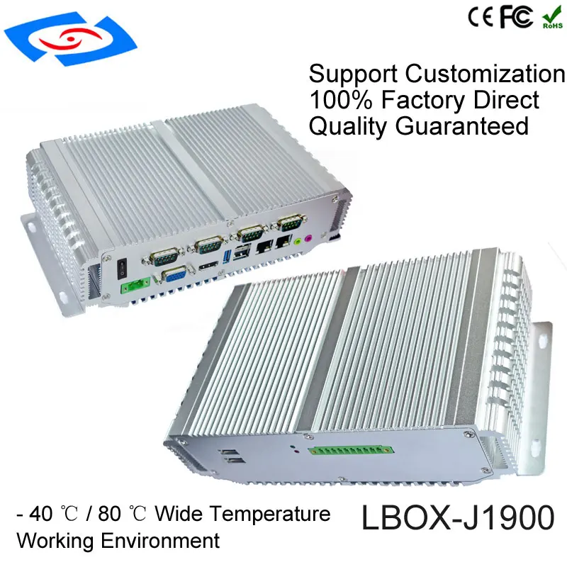 2018 Factory Price Intel Bay Trail J1900 Quad Core Mimi PC With Dual Lan Mini Box Industrial Computer Support 3G/4G/LTE WiFi 2018 Factory Price Intel Bay Trail J1900 Quad Core Mimi PC With Dual Lan Mini Box Industrial Computer Support 3G/4G/LTE WiFi